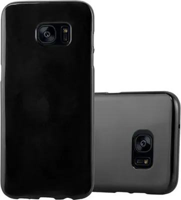 Produktbild von Cadorabo Schutzhülle für Samsung Galaxy S7 EDGE Hülle in Schwarz TPU Etui Hülle Case Cover