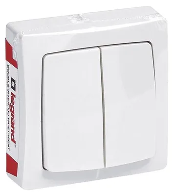 Image de Interrupteur Double Va-et-vient LegrandDouble Va-et-vient, Installation Saillie - Legrand