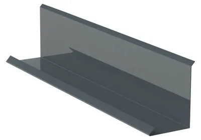 Zdjęcie produktu dla Obróbka przyścienna  szer 250mm, 1 mb, Prefalz stiukowy, Antracytowa P.10 RAL 7016