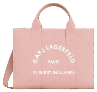 Obrázek produktu pro Karl Lagerfeld, kabelka Cabas Carré, barva pudrově růžová, materiál: bavlna
