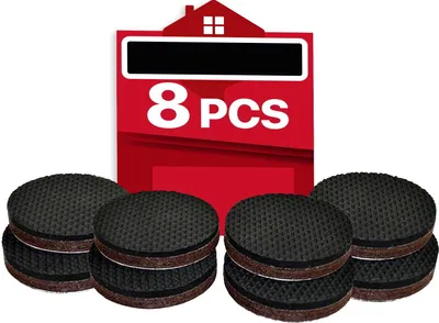 Produktbild von Rutschfeste Möbelpads – 8 Stück 2-Zoll-Möbelpads! Beste Möbelgreifer – Gummifüße – Möbelbodenschoner zum Fixieren von Möbeln und Möbelstoppern