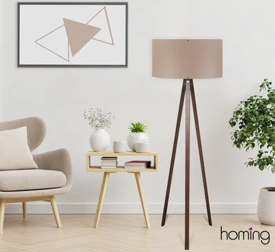Produktbild von Opviq, AYD - 2227, Stehlampen, Braun, MDF, 38 x 38 x 140 cm