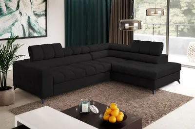 Produktbild von FurMeb24 - Ecksofa AMBER - RECHTE SEITE , Sofa mit  Bettk€sten und Schlaffunktion - VENA 20