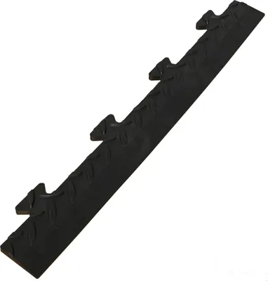 Image de Bordure Male pour Dalle PVC noire Clipsable Sol Antidérapant Carré Garage Atelier PS50CRN/M Art Plast