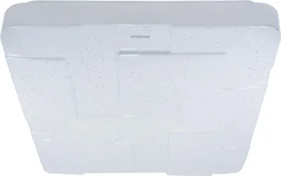Zdjęcie produktu dla Plafon łazienkowy nowoczesny biały kwadratowy 43cm ozdobny geometryczny klosz gwiezdny efekt neutralna barwa LED 36W TETRIS Struhm