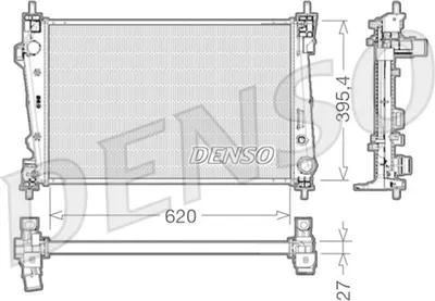 Produktbild von DENSO DRM01007 Kühler Wasserkühler Motorkühler für ALFA ROMEO GIULIETTA (940)