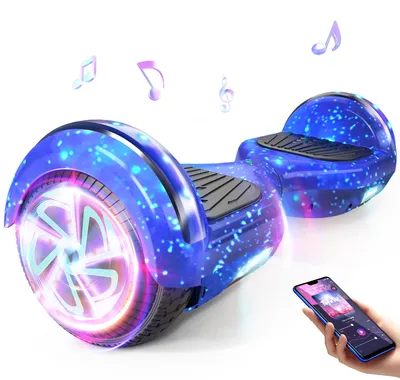 Hoverboard 6,5 Zoll mit Bluetooth und LED-Leuchtbändern