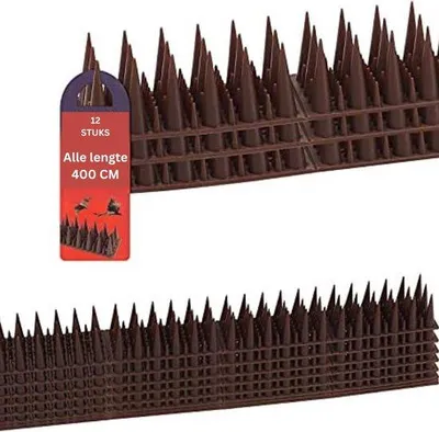 Produktbild von Famanu Vogelverjager - Effektive Vogelschutzspikes - Braun - 12 Stück