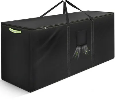 Productafbeelding van Unyqoos® Ruime opbergtas voor tuinmeubelkussens, 175 x 55 x 75 cm – 420D Oxford, waterdicht en UV-bestendig