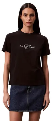 Produktbild von Calvin Klein Jeans Damen T-Shirt Schwarz 513362 : Größe - S Größe: S