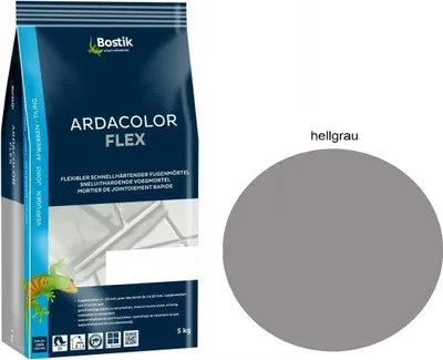 Obrázek produktu pro Bostik Ardacolor Flex spárovací hmota světle šedá 5Kg Dlaždice Přírodní kámen Spárovací malta