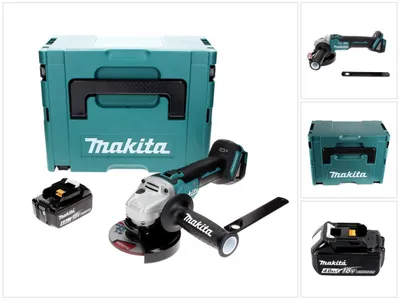 Produktbild von Makita DGA 506 M1J Akku Winkelschleifer 18 V 125 mm Brushless + 1x Akku 4,0 Ah + Makpac - ohne Ladegerät