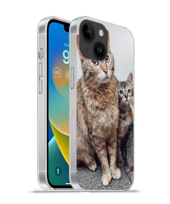 Produktbild von MuchoWow® Handyhülle Schutzhülle Hülle für Apple iPhone 14 - Softcase Katze - Kätzchen - Fell Silikon Softcase Handy Hülle - Mobiltelefonhülle