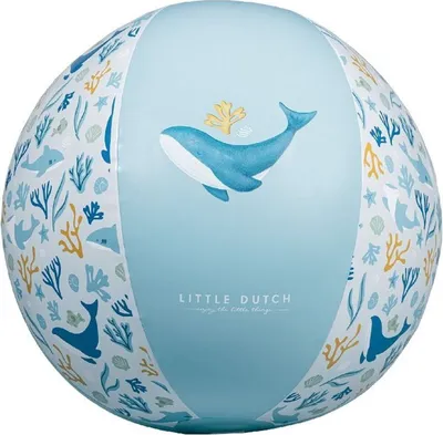 Image de Little Dutch Ocean Dreams Ballon de plage 35 cm Bleu