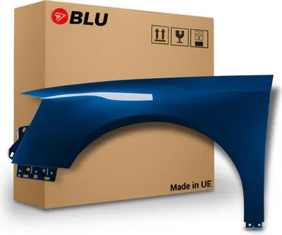 Image de BLU Aile Compatible avec VW Volkswagen Passat B6 LC5C Gauche Blau Biscay Blau | 2005-2010 | Avant | Peint| Prêt à Monter | Galvanisé