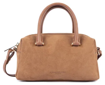 Image de Lancaster Sac à main Zippé Suède Cube Camel