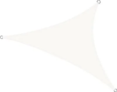 Productafbeelding van Famanu zonnescherm, waterdicht, driehoekig - 3 x 3 x 3 meter, crèmekleurig