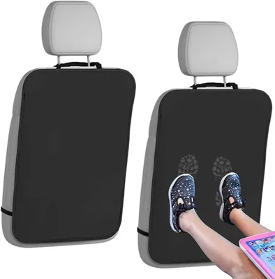 Image de Protège-siège pour enfants, imperméable, lot de 2, 70 x 49 cm, adaptable à la plupart des sièges de voiture