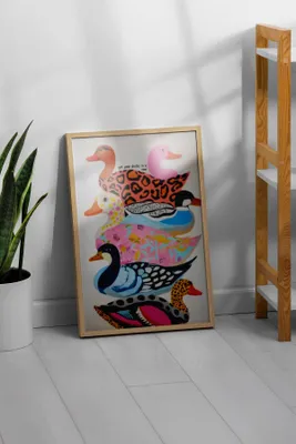Immagine prodotto di Wallity, Artsrmdl13, Quadro decorativo incorniciato, Multicolore, Legno, 33 x 48 cm