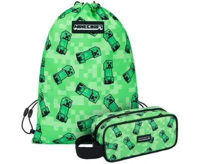 Produktbild von BAAGL MINECRAFT 2 SET Creeper: Federtasche, Tasche