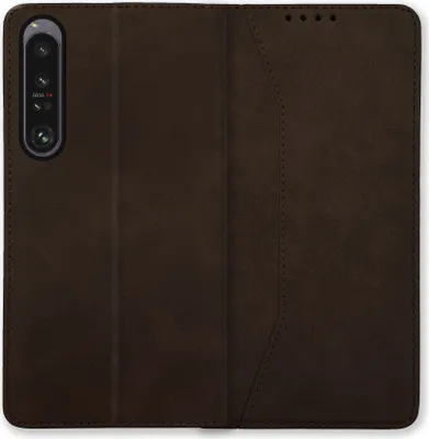 Produktbild von Bookstyle 'Premium' Schutzhülle Klapphülle Schutztasche Etui Cover für Sony Xperia 1 VI - Coffee
