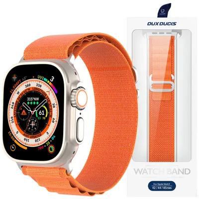Immagine prodotto di Cinturino Sportivo Con Fibbia Per Apple Watch Ultra / 8 / 7 / 6 / Se / 5 / 4 / 3 / 2 / 1 (42, 44, 45, 49 Mm) Dux Ducis Versione Gs - Arancione