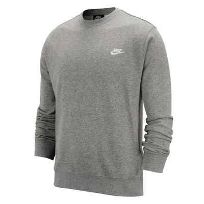 Produktbild von Nike M Nsw Club Crw Ft Dk Grey Heather/White Xxl