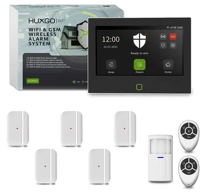 Produktbild von HUXGO Alarmanlage WLAN GSM 4G HXA700 7" 1 PIR + 5 Türsensor App Steuerung
