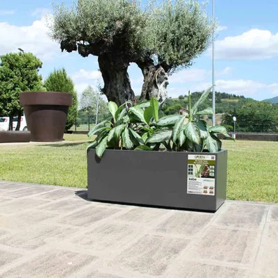 Image de euro3plast 315-462 Jardinière Greener Kebe 100cm, anthracite