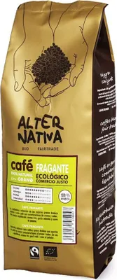 Obrázok produktu pre ARABICA 100% FAIR TRADE BEZLEPKOVÁKÁVOVÉ ZRNKY 500 g - ALTERNATIVA
