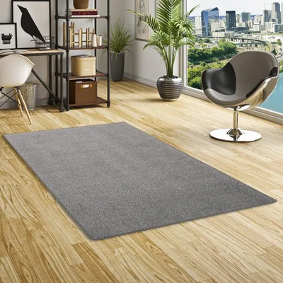 Produktbild von Velours Teppich Joy Meliert Grau, Größe:160x200 cm