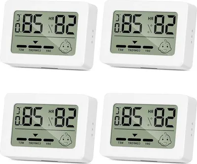 Obrázek produktu pro Sada 4 digitálních vlhkoměrů pro měření teploty v interiéru