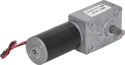 Zdjęcie produktu dla Motoreduktor z podwójnym wałem DC 12V Samoblokujący Redukcja prędkości CW CCW Motoreduktor ślimakowy 10 obr
