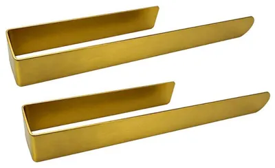Obrázek produktu pro Držák na ručníky bez vrtání, nerezová ocel 304, 35 cm, 2 kusy, stříbrná/zlatá barva