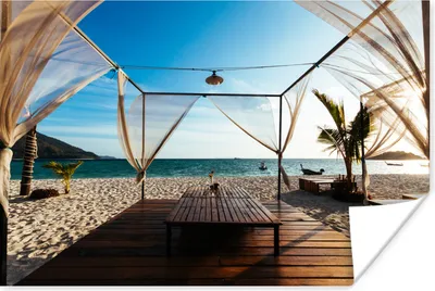 Produktbild von MuchoWow® Poster Strand - Luft - Meer 180x120 cm - Fotoplakat