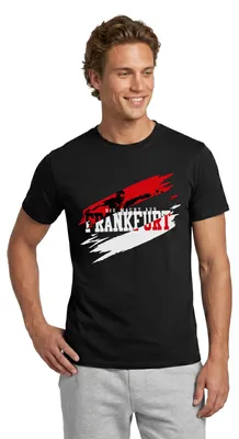 Produktbild von Spreadshirt Die Macht Aus Frankfurt Fußball Fan Männer T-Shirt, M, Schwarz