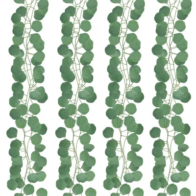 Produktbild von Eukalyptus-Dekoration, 12-teilige Eukalyptus-Tischdekorationsgirlande, 2,4 Meter Efeugirlande, „Just Married“-Girlanden für ästhetische Dekoration, Haus, Garten, Wand, Hochzeitsfeier (grün)