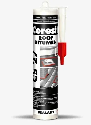 Obrázok produktu pre Strešný tmel Ceresit CS 27 Bitumen, čierny, 280ml