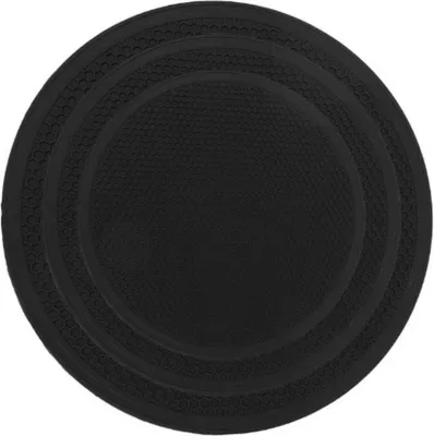 Produktbild von INF Rutschfestes, hitzebeständiges Silikon-Untersetzer-Set (3er-Pack) Schwarz