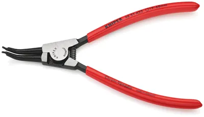 Produktbild von Knipex 46 31 A22, Sicherungsringzange, Chrom-Vanadium-Stahl, Kunststoff, Rot, 185 mm, 133 g