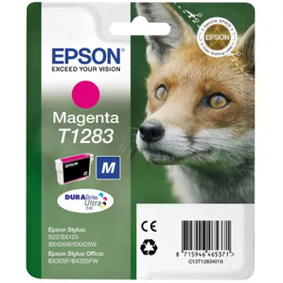 Produktbild von Epson Fox Tintenpatrone Magenta T1283 DURABrite Ultra Ink, Magenta, Tinte auf Pigmentbasis, 1 Stück(e), Einzelpackung