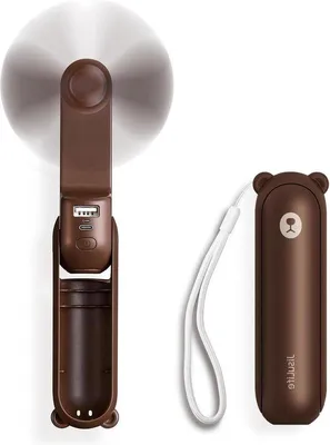 Zdjęcie produktu dla Kompaktowy, akumulatorowy wentylator ręczny 3 w 1 marki Braun