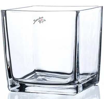Obrázek produktu pro Sandra Rich 70210-14-99, Hranatá váza, Průhledná, Tabulka, Vnitřní, 140 mm, 140 mm