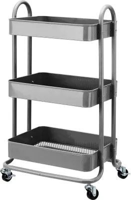 Produktbild von Famanu Küchentrolley 43,2 x 33,9 x 78,7 cm - Metall, multifunktional