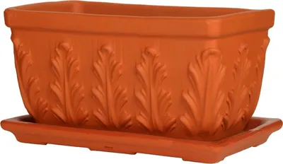Produktbild von Spang Balkonkasten 40x18x17cm terrakotta, Pflanzgefäß, Freistehend, Ton, Braun, Rechteck, Drinnen/Draußen