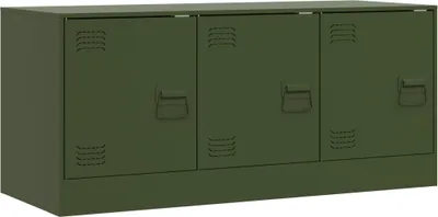 Obrázek produktu pro vidaXL TV skříňka olivově zelená 99x39x44 cm ocelová