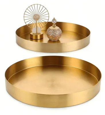 Immagine prodotto di Set di 2 ciotole decorative rotonde in oro