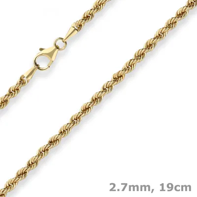 2-8mm-Armband-Kordelkette-hohl-aus-333-Gelbgold-19cm