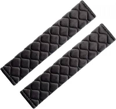 Immagine prodotto di Protezioni per cinture di sicurezza - Cuscinetti per cinture di sicurezza - Guida confortevole - Imbottitura morbida - Confezione da 2 pezzi - Colore nero