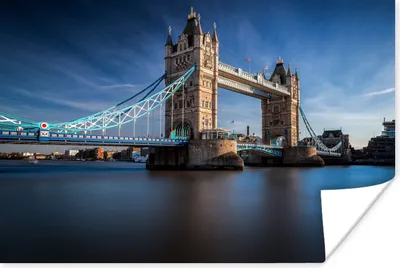 Produktbild von MuchoWow® Poster Die Tower Bridge in London im Sonnenlicht 90x60 cm - Schlafzimmer